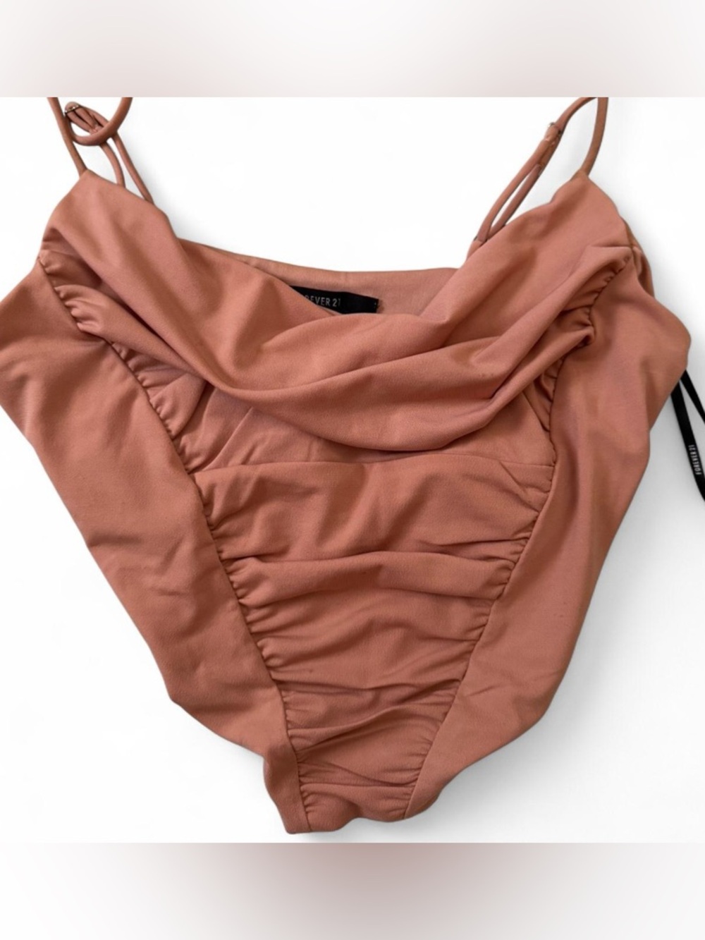 Forever 21 Crop Top Dusty Terracotta